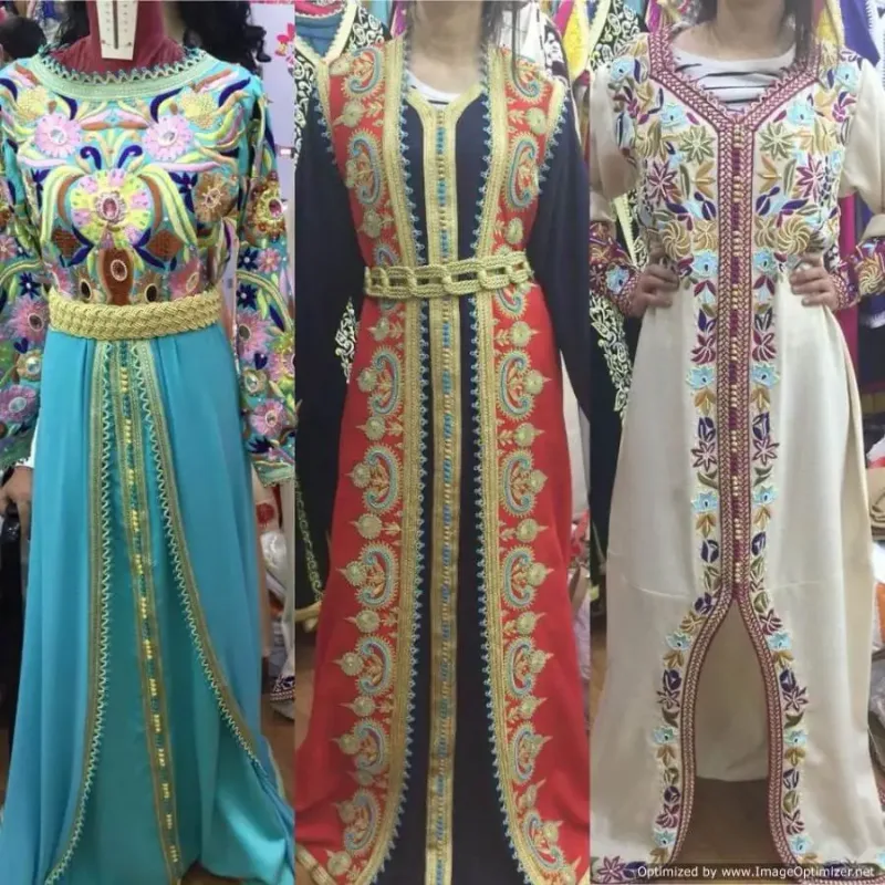 Picture of Modern White Georgette Arabian Style Gown for Women
