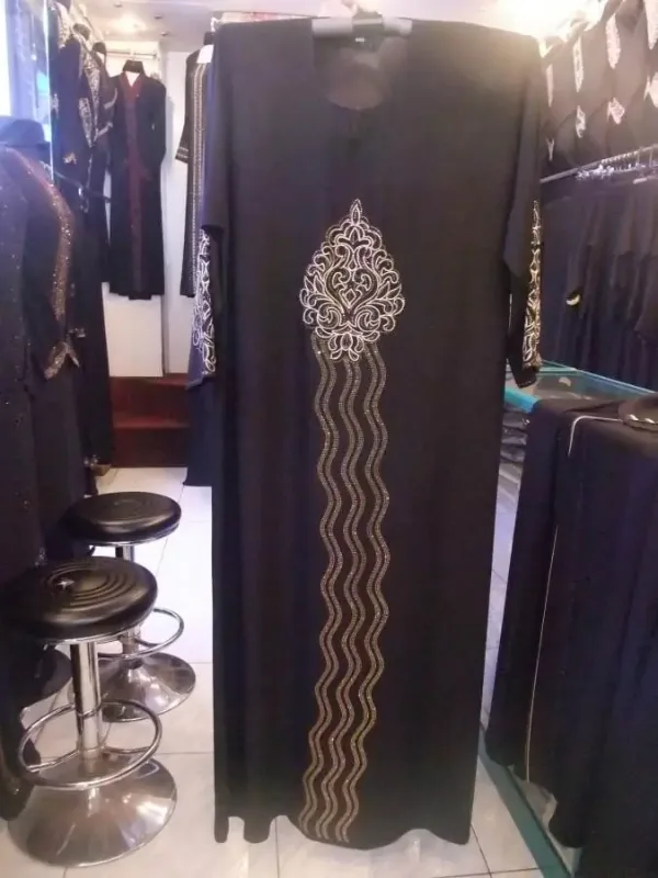 Picture of Elegant Blue Georgette Caftan Dress for Women