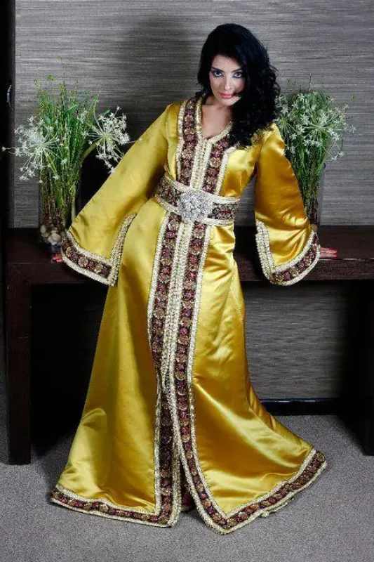 Picture of Occasion Ready Multicolor Moroccan Kaftan Dress for Women