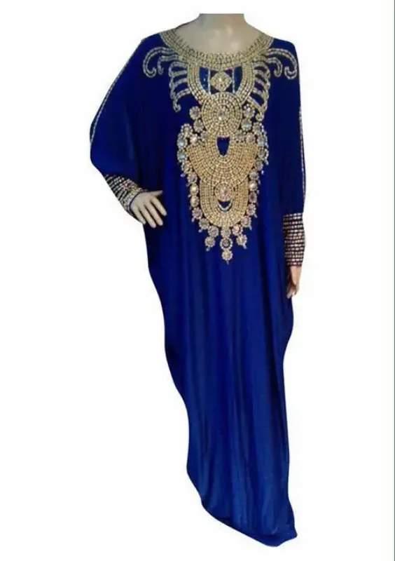 Picture of Radhe Designer Black Georgette Kaftan Dress for Women - F6125