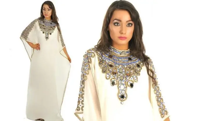 Picture of Radhe Designer Pink Cotton Kaftan Dress for Women - F6905