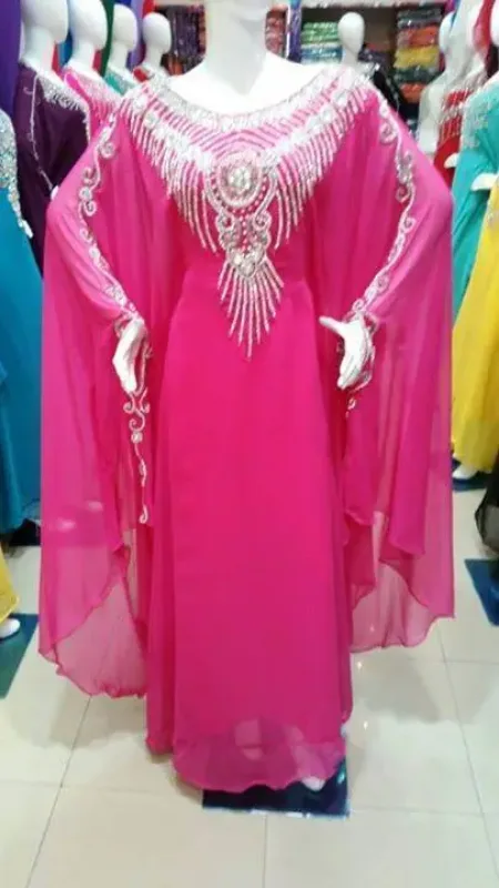 Picture of Radhe Designer Yellow Georgette Kaftan Dress for Women - F6901
