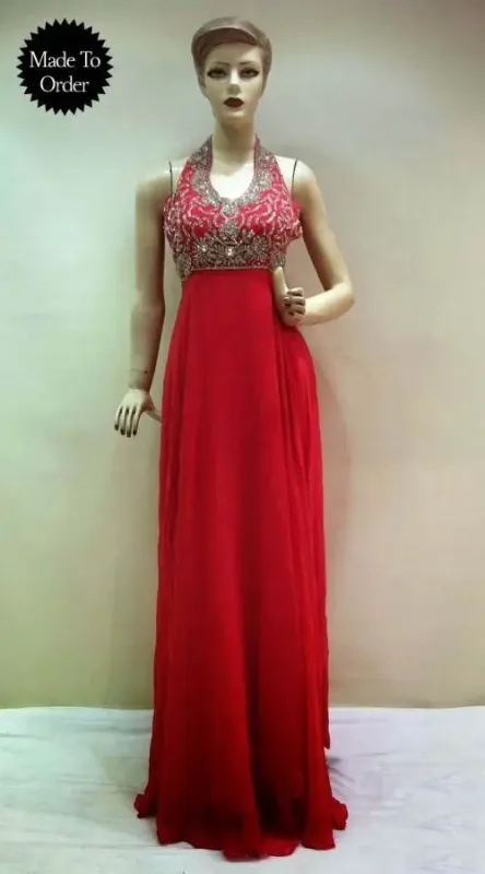 Picture of Lightweight Multicolor Georgette Farasha Dress for Women