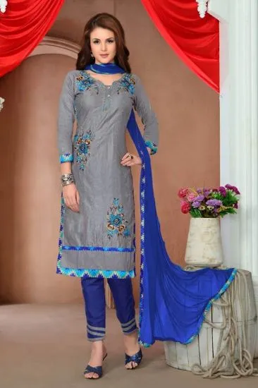 Picture of indian pakistani ethnic salwar kameez suit latest hand 