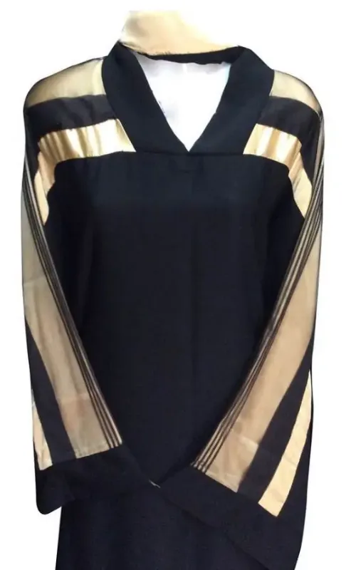 Picture of Radhe Designer Black Georgette Kaftan Dress for Women - F9593