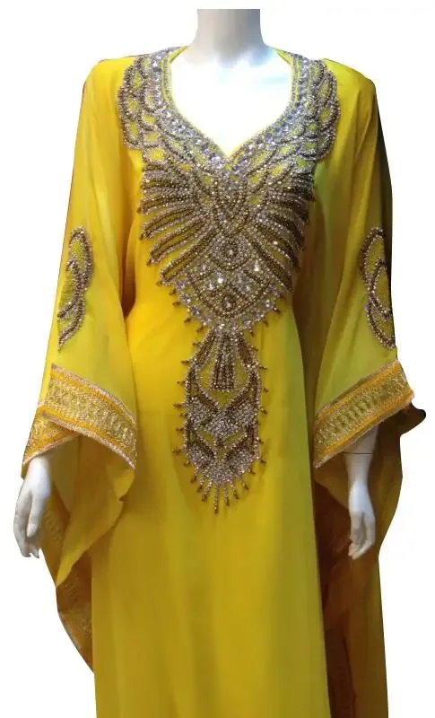 Picture of Radhe Designer Multicolor Georgette Kaftan Dress for Women - F9607