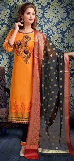 Picture of indian pakistani festival wedding reception party wear 