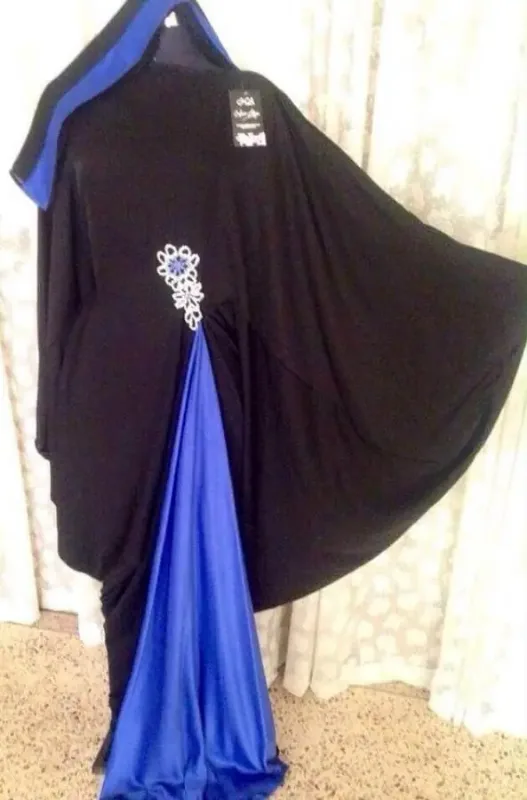 Picture of Radhe Designer Blue Georgette Kaftan Dress for Women - F9609