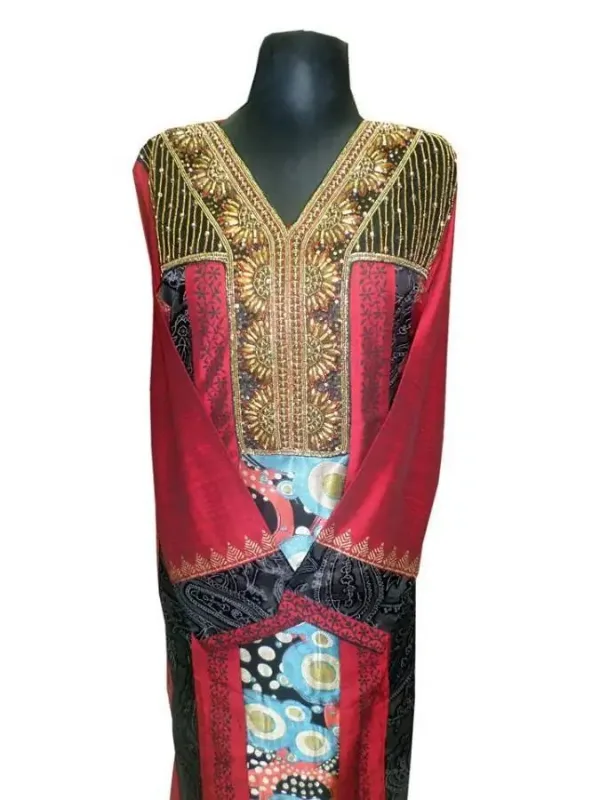Picture of Radhe Designer Multicolor Georgette Kaftan Dress for Women - F9604