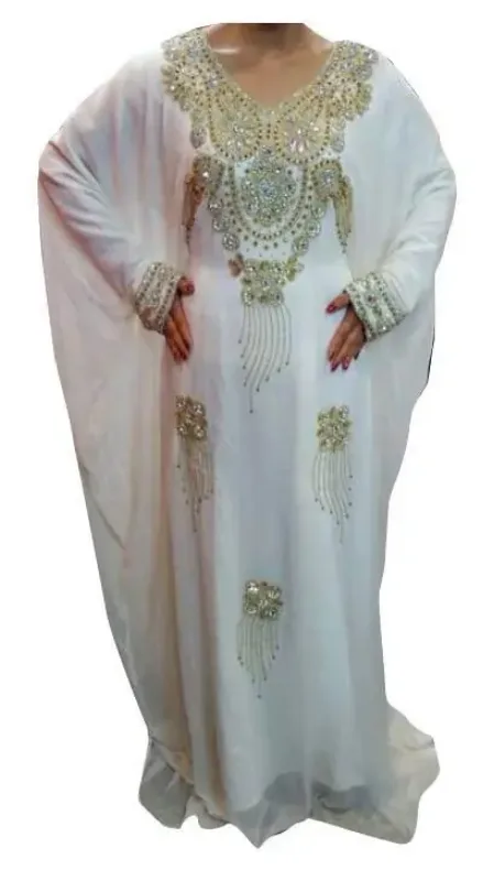 Picture of Radhe Designer Yellow Georgette Kaftan Dress for Women - F9628