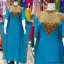 Picture of Pink Cotton Arabian Gown for Women - Elegant Look