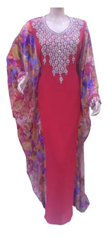 Picture of Radhe Designer Multicolor Georgette Kaftan Dress for Women - F9651