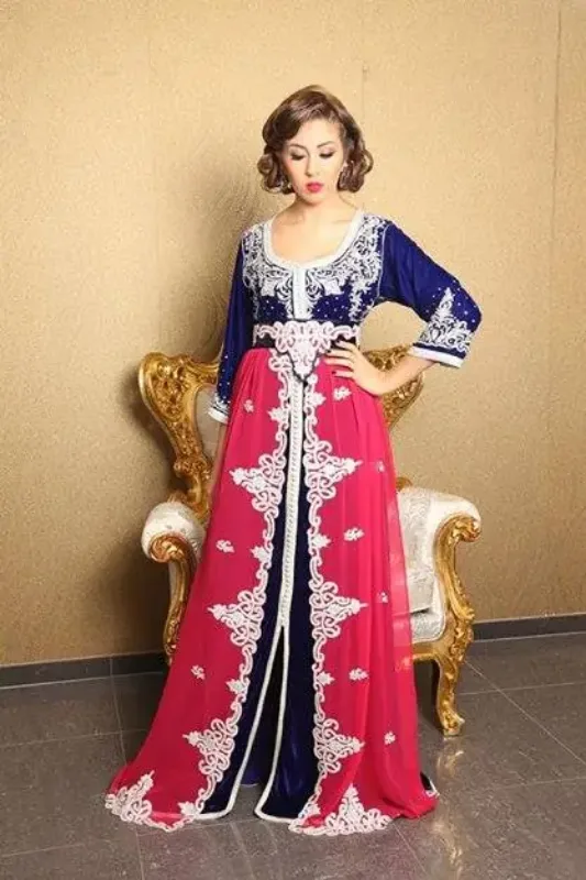 Picture of Radhe Designer Multicolor Georgette Kaftan Dress for Women - F9642