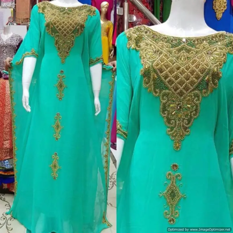 Picture of Radhe Designer Multicolor Georgette Kaftan Dress for Women - F2822