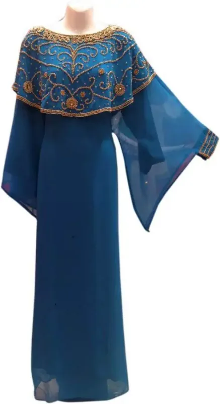Picture of Radhe Designer Black Georgette Kaftan Dress for Women - F2821