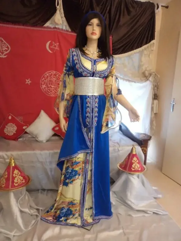 Picture of Radhe Designer White Georgette Kaftan Dress for Women - F9664