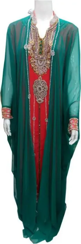 Picture of Radhe Designer Blue Georgette Kaftan Dress for Women - F9660
