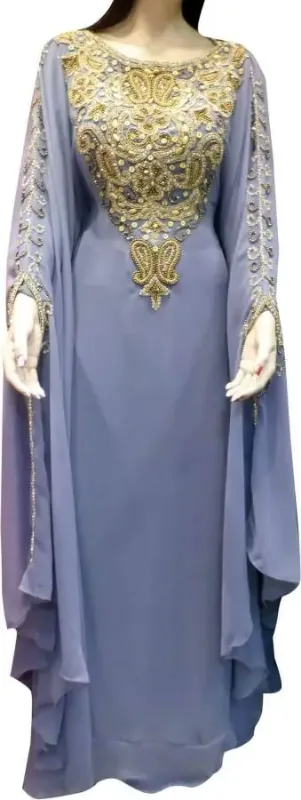 Picture of Radhe Designer Multicolor Georgette Kaftan Dress for Women - F2844