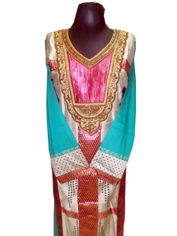 Picture of Radhe Designer Multicolor Georgette Kaftan Dress for Women - F9672