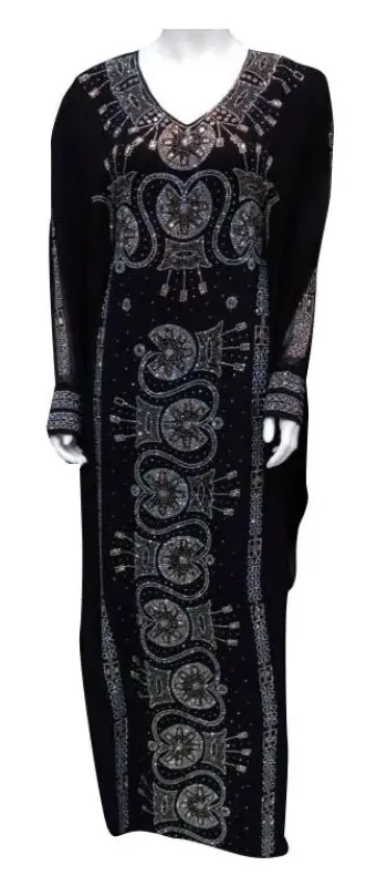 Picture of Radhe Designer Purple Georgette Kaftan Dress for Women - F9686