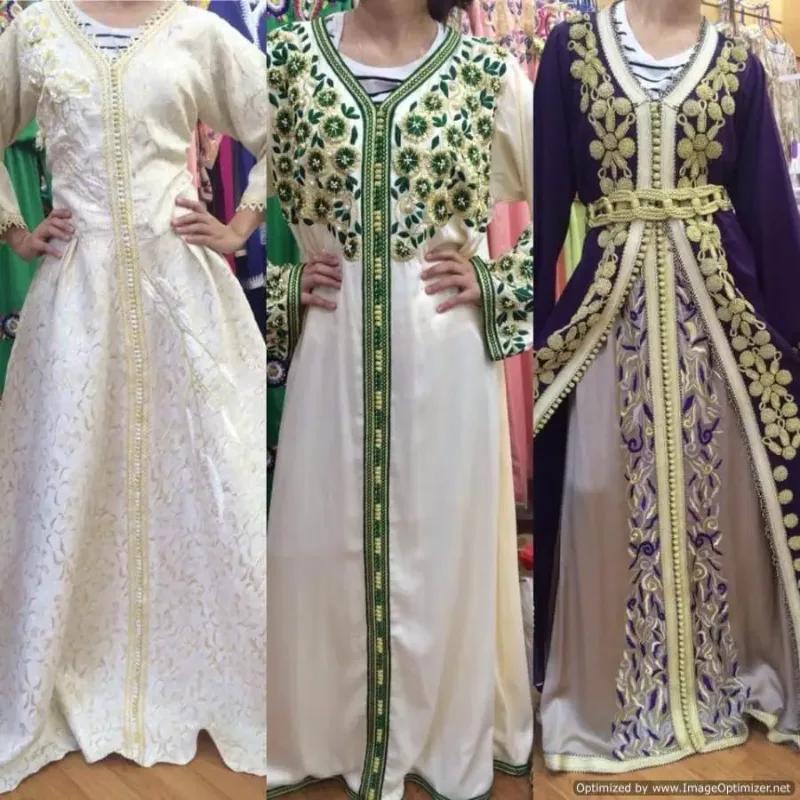 Picture of Purple Georgette Arabian Abaya Dress for Women - Elegant Style