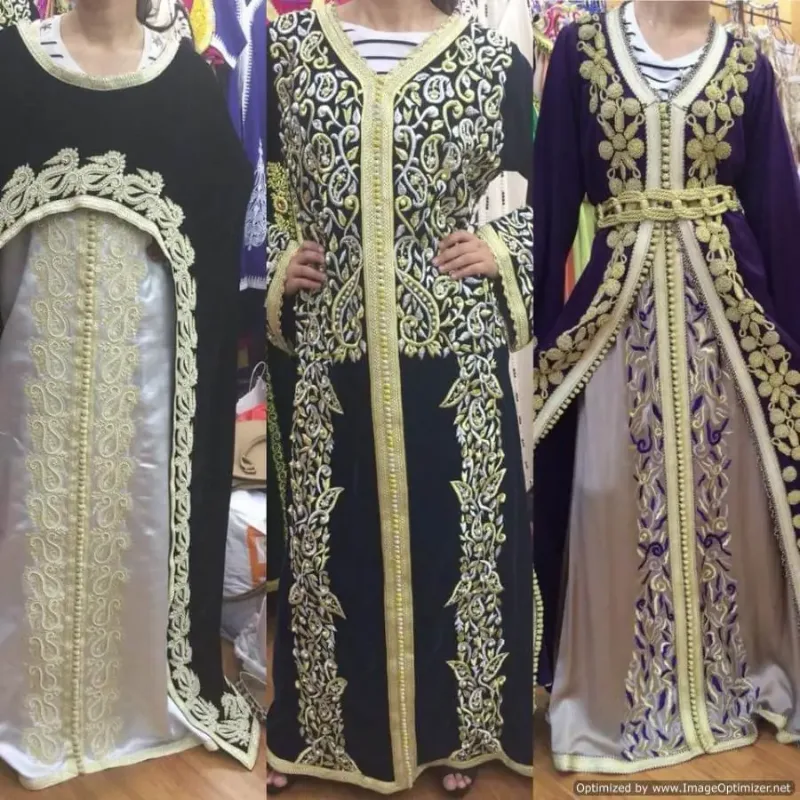 Picture of Pink Cotton Arabian Abaya Dress for Women - Elegant Style