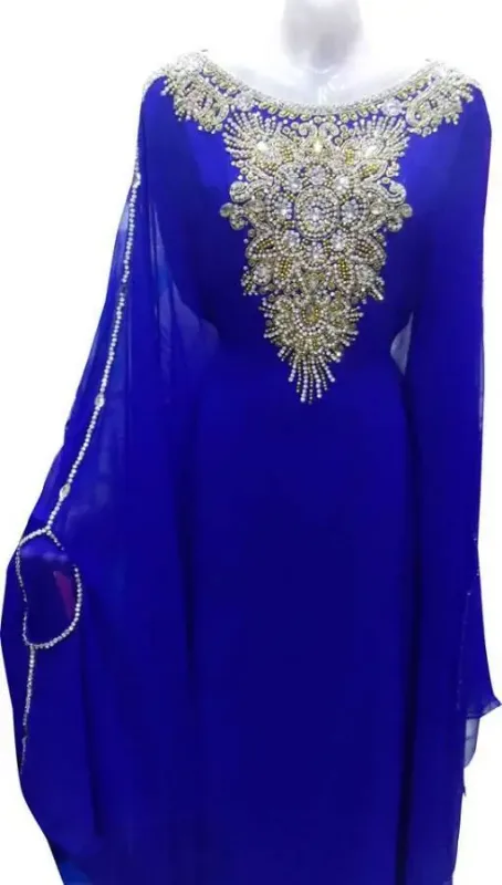 Picture of Radhe Designer Black Georgette Kaftan Dress for Women - F9202