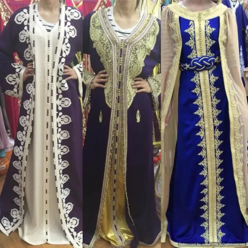Picture of Radhe Designer Multicolor Georgette Kaftan Dress for Women - F2363