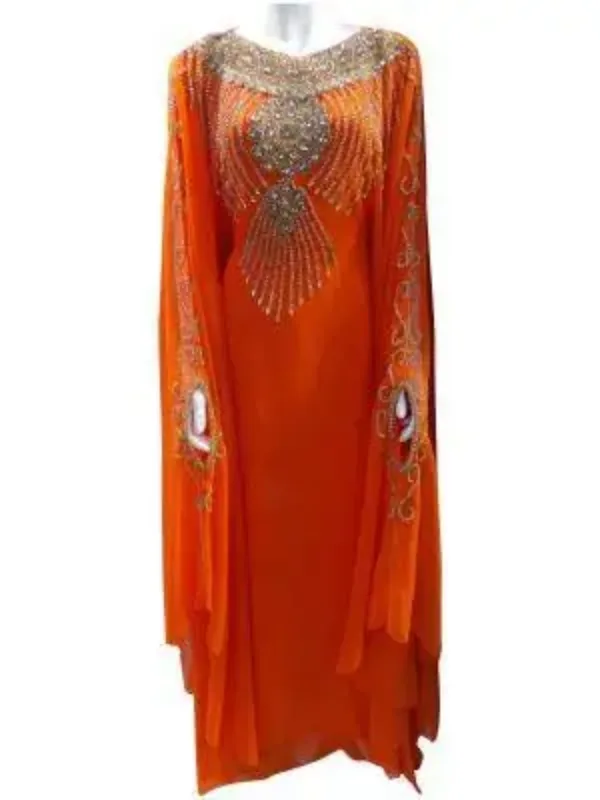 Picture of Radhe Designer Multicolor Georgette Kaftan Dress for Women - F9200