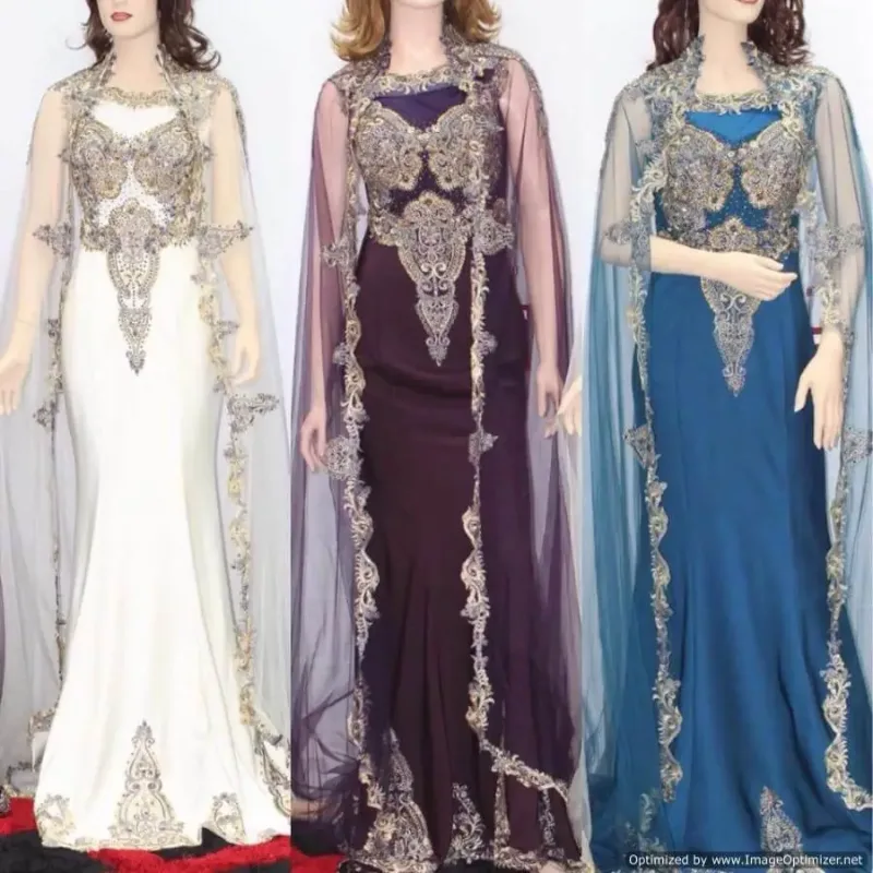 Picture of Radhe Designer Multicolor Georgette Kaftan Dress for Women - F2354