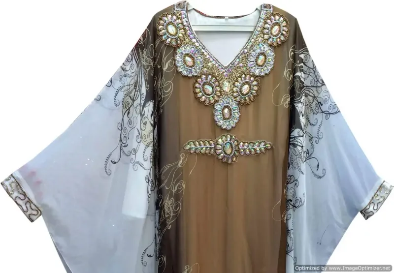 Picture of Radhe Designer Blue Georgette Kaftan Dress for Women - F2355