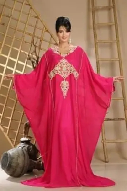 Picture of Radhe Designer Multicolor Georgette Kaftan Dress for Women - F9195