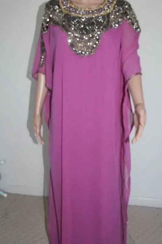 Picture of Radhe Designer Black Georgette Kaftan Dress for Women - F9746