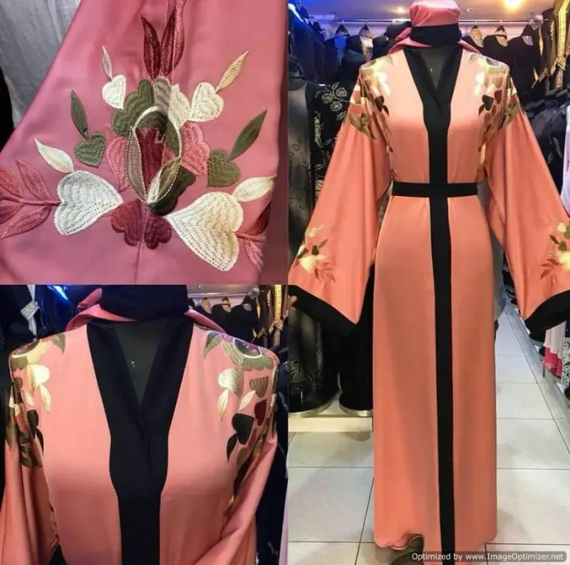 Picture of Purple Georgette Caftan Dress for Women - Elegant Style