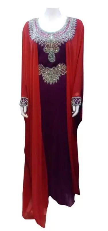 Picture of Radhe Designer Multicolor Georgette Kaftan Dress for Women - F9748