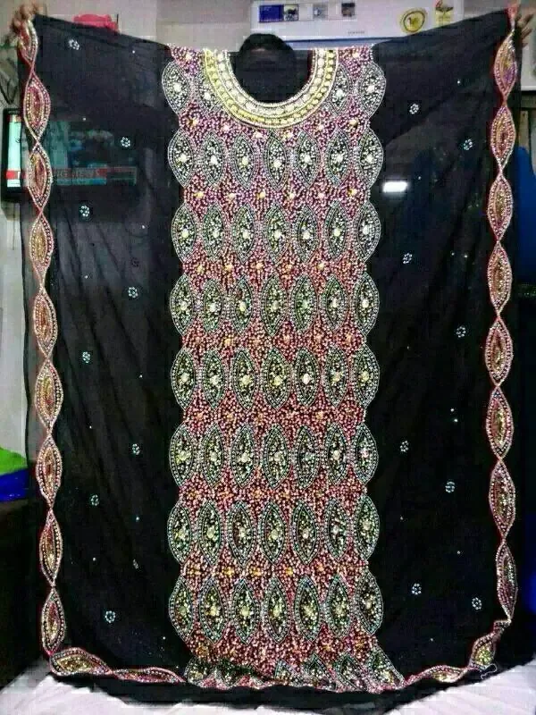 Picture of Radhe Designer Multicolor Georgette Kaftan Dress for Women - F9212