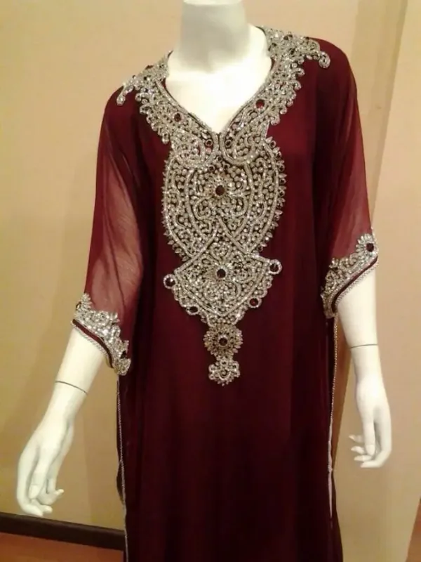 Picture of Radhe Designer Black Georgette Kaftan Dress for Women - F9206