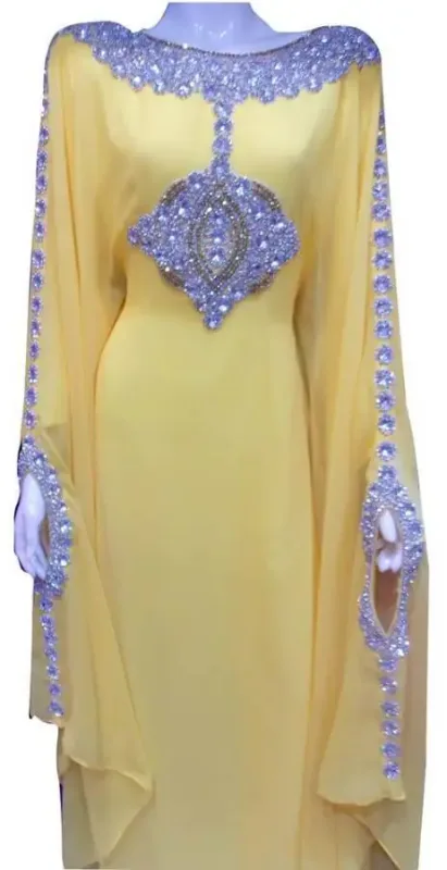 Picture of Radhe Designer Multicolor Georgette Kaftan Dress for Women - F9216