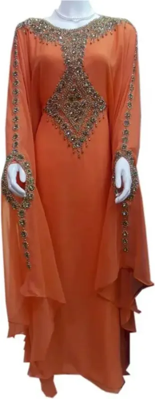 Picture of Radhe Designer Multicolor Georgette Kaftan Dress for Women - F9231