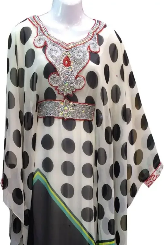 Picture of Radhe Designer Multicolor Georgette Kaftan Dress for Women - F2400