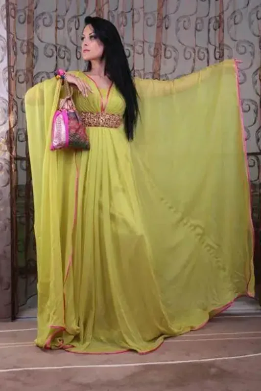 Picture of Radhe Designer Multicolor Georgette Kaftan Dress for Women - F9181