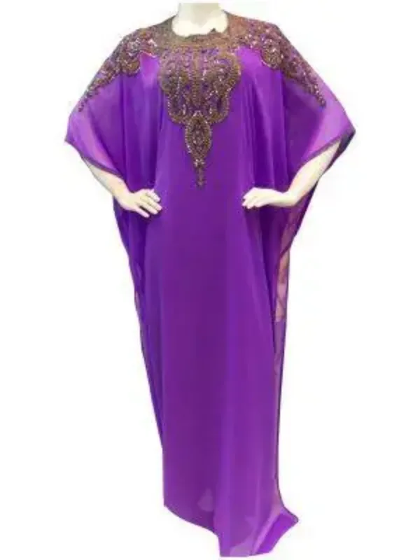 Picture of Radhe Designer Multicolor Georgette Kaftan Dress for Women - F9250