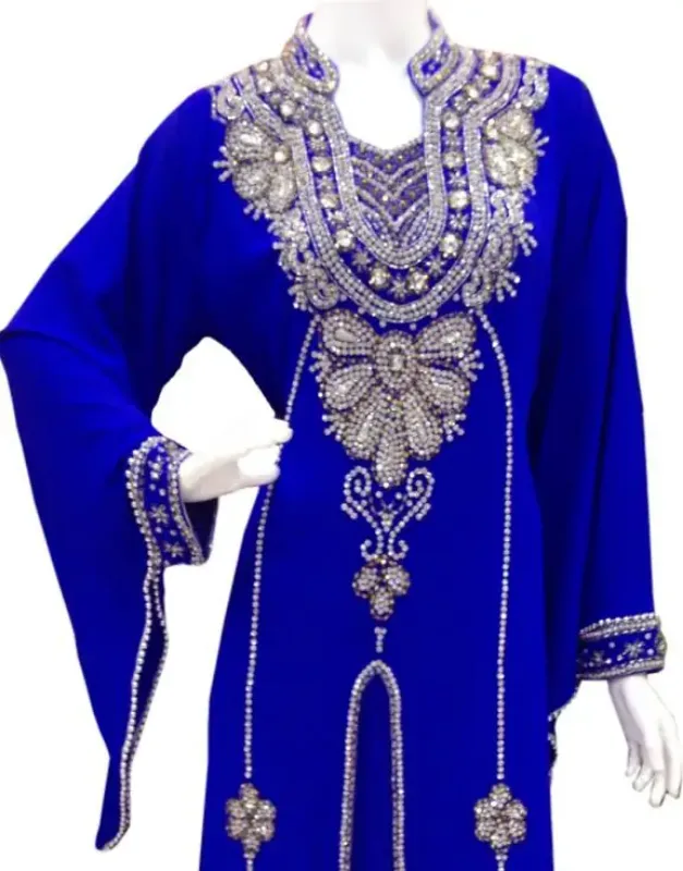 Picture of Radhe Designer Black Georgette Kaftan Dress for Women - F9253
