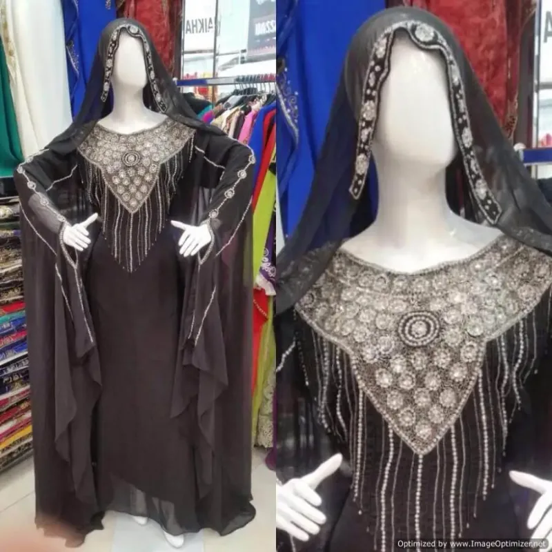 Picture of Radhe Designer Multicolor Georgette Kaftan Dress for Women - F2414