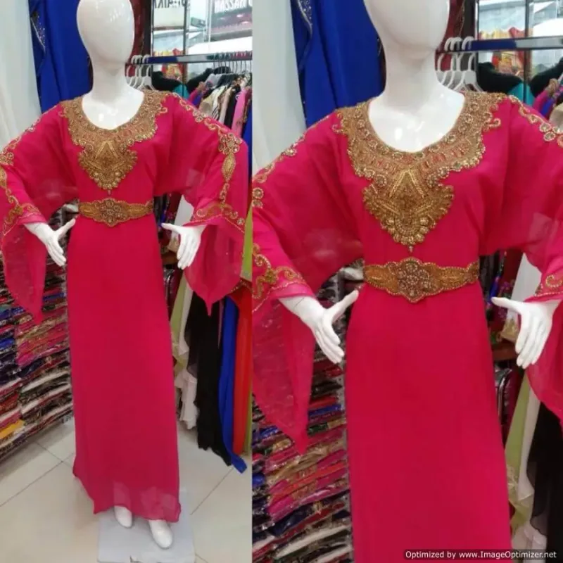 Picture of Radhe Designer Purple Georgette Kaftan Dress for Women - F2415