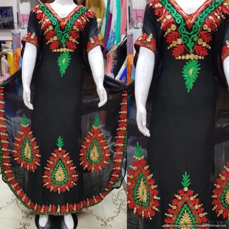 Picture of Radhe Designer Multicolor Georgette Kaftan Dress for Women - F2439