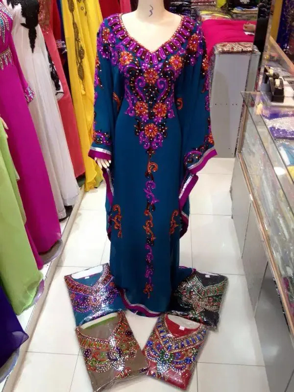 Picture of Radhe Designer Yellow Georgette Kaftan Dress for Women - F9186