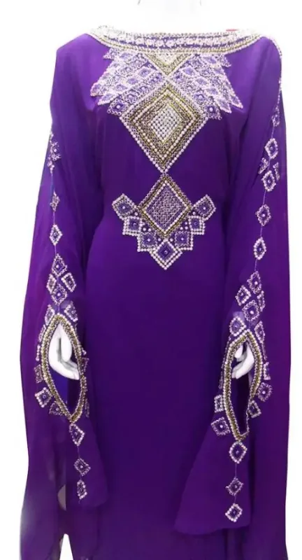Picture of Radhe Designer Multicolor Georgette Kaftan Dress for Women - F9272