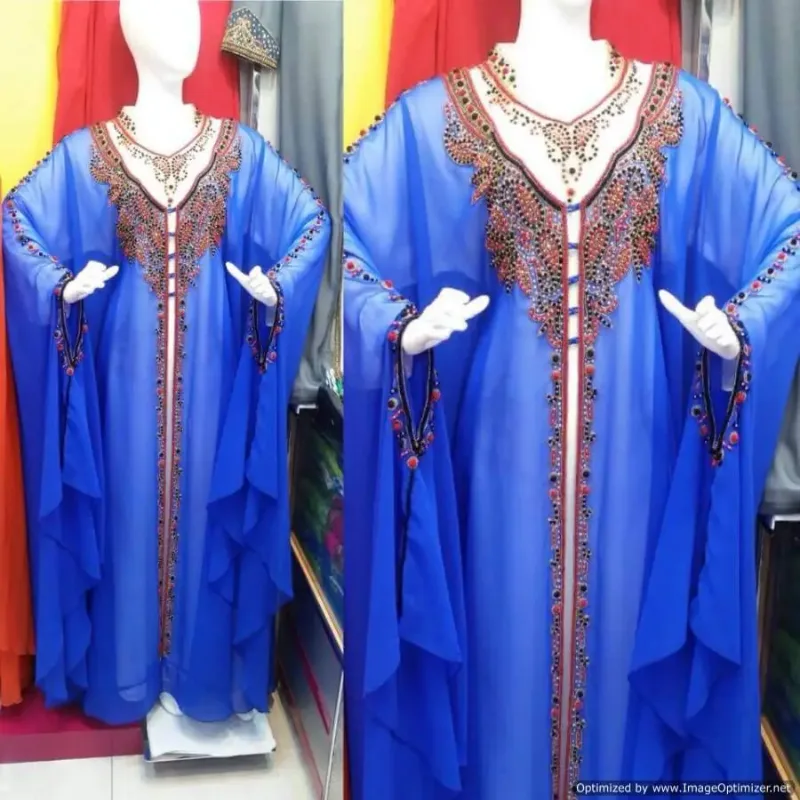 Picture of Radhe Designer Multicolor Georgette Kaftan Dress for Women - F2437