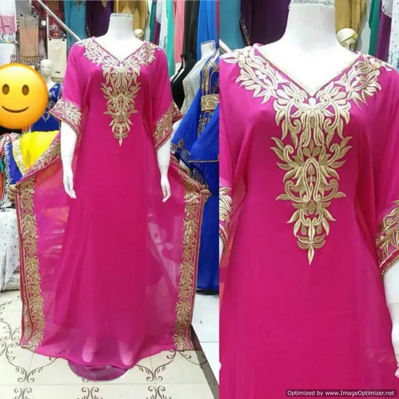 Picture of Radhe Designer Multicolor Georgette Kaftan Dress for Women - F2443
